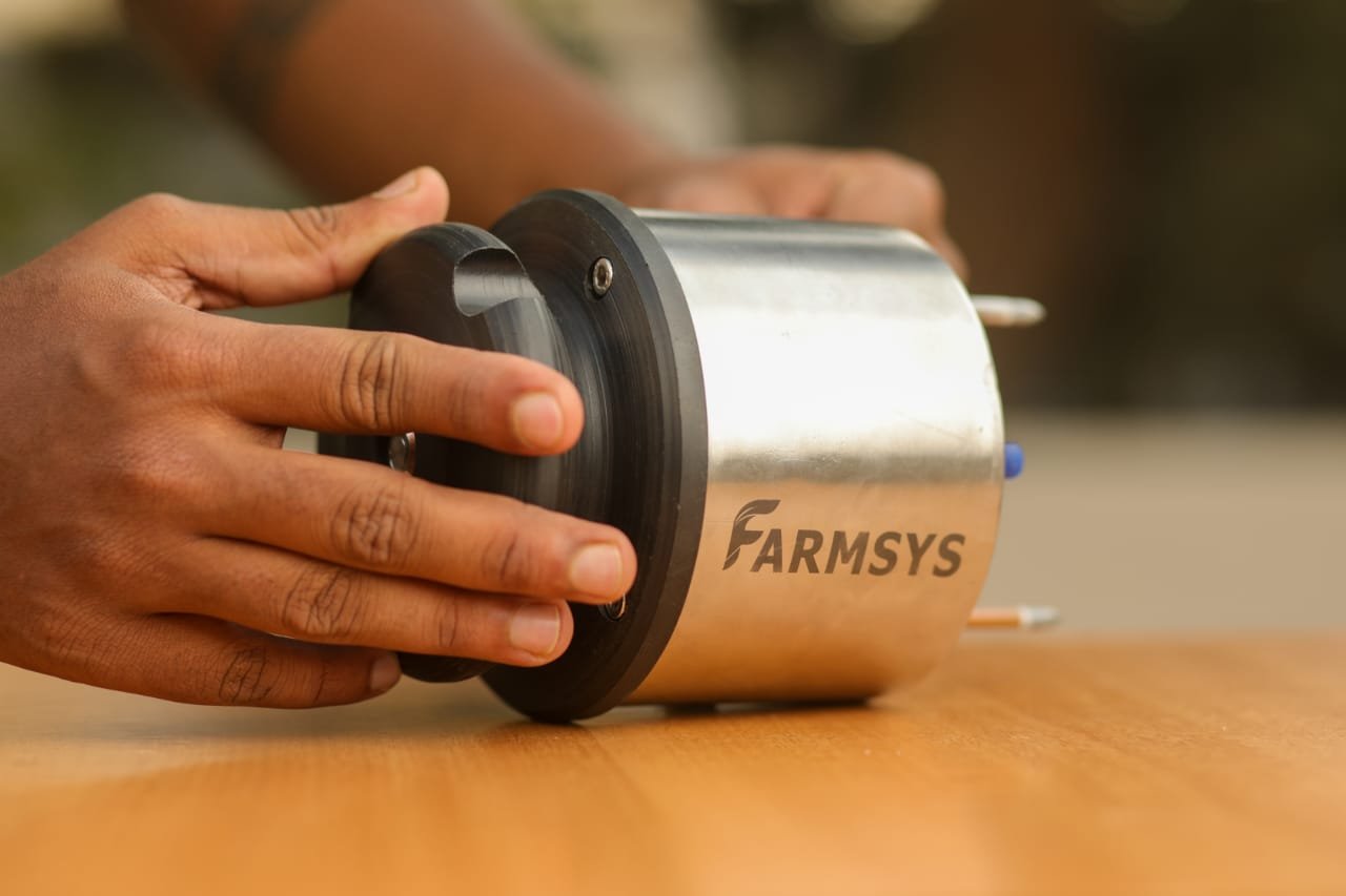 Soil Spectra Device - In Use